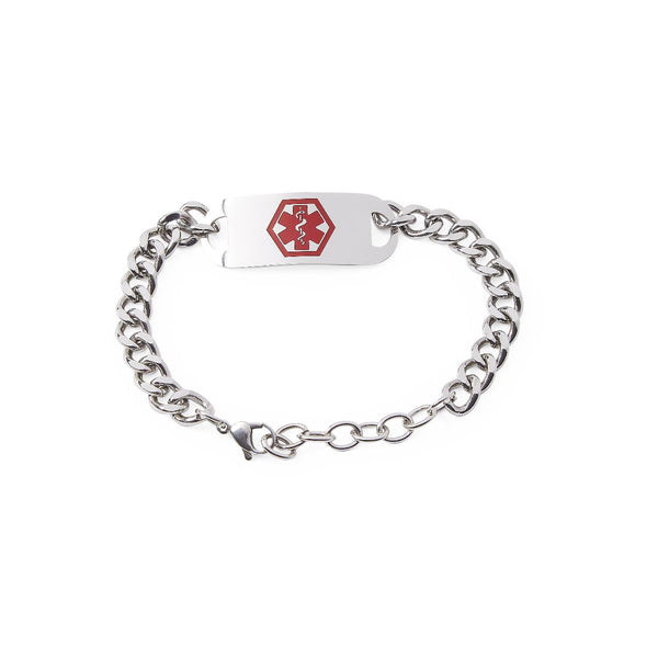 Medical Alert Bracelet Engraved with "Diabetic", 7.5", 120/CS (NON90504) Case of 120