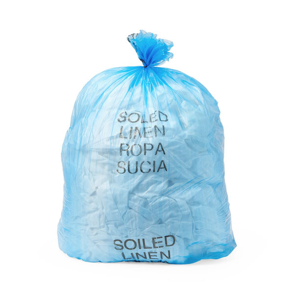 Soiled Linen Liners, Blue, 31" x 43", 17 Mil, 25/Roll, 10 Rolls (250 Liners)/Case, 250/CS (NONHDB43) Case of 250