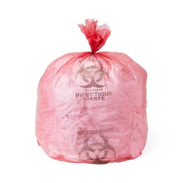 Biohazard Liner, Red, 40 x 48, 17 Mic, 25/Roll, 10 Rolls (250 Liners)/Case, 250/CS (NONHDR48) Case of 250