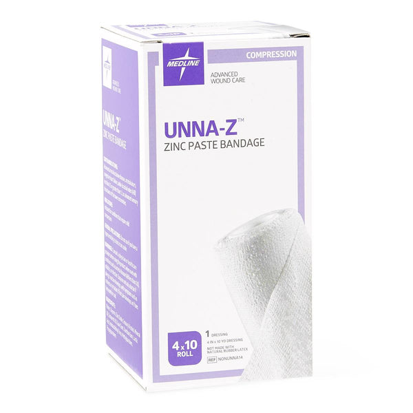 Unna-Z Zinc Oxide Compression Bandage, 4" x 10 yd., 12/CS  (NONUNNA14) Case of 12