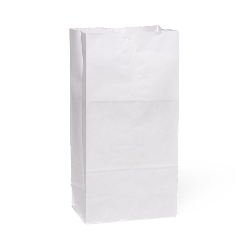 White Paper Bag, #8, 6" x 4" x 12.5", 500/PK (NONWPB8) Pack of 500