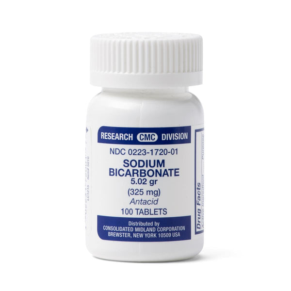 Sodium Bicarbonate, 5 g (325 mg) Tablet, 100/Bottle, 1 BT (OTC172001) 1 Bottle