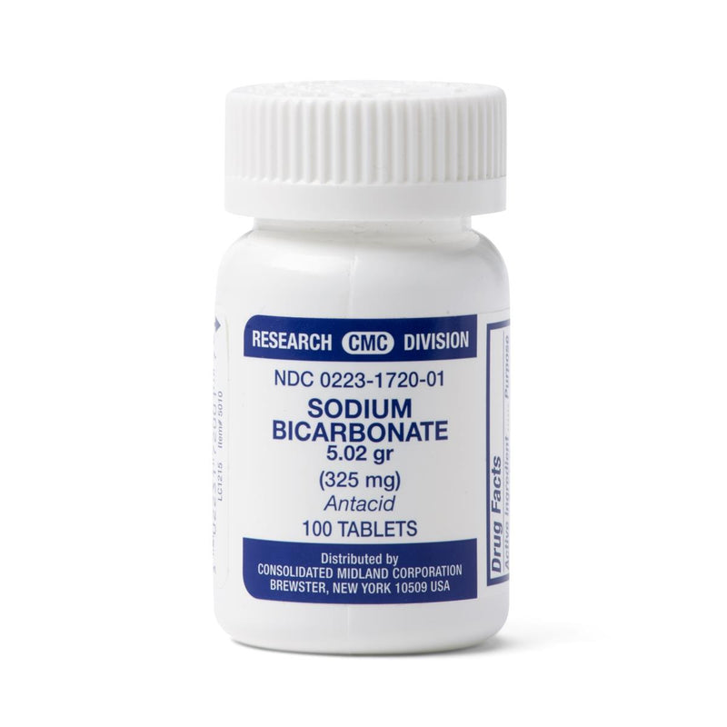 Sodium Bicarbonate, 5 g (325 mg) Tablet, 100/Bottle, 1 BT (OTC172001) 1 Bottle