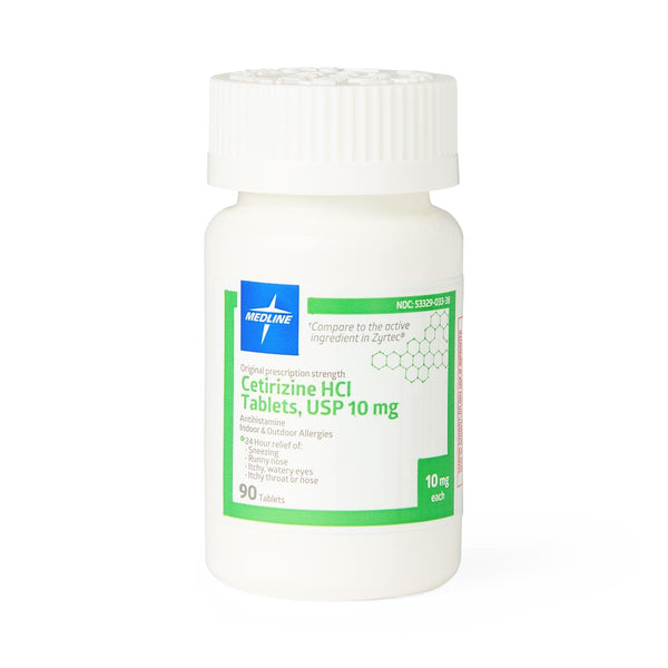 Cetirizine Tablets, 10 mg, 90/Bottle, 1 BT (OTCM00016H) 1 Bottle