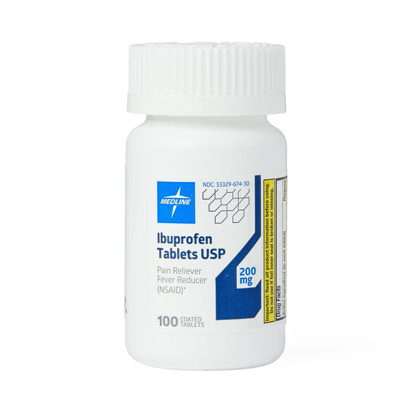 Ibuprofen Tablet, 200 mg, 100 Tablets/Bottle, 1 BT (OTCM00020H) 1 Bottle