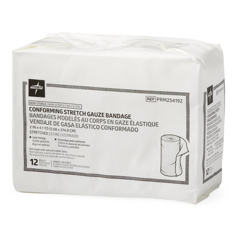 Medline Nonsterile Conforming Stretch Gauze Bandages, 96/CS (PRM254192) Case of 96