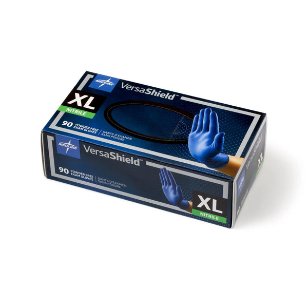 VersaShield Textured Powder-Free Nitrile Exam Gloves, Size XL, 900/CS (VS311XL) Case of 900