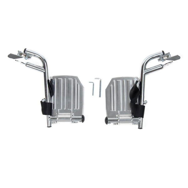 Medline Wheelchair Footrests, 2/PR (WCA806965HEMI) 1 Pair