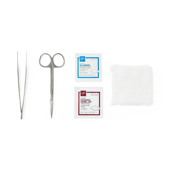 Medline Floor Grade Suture Removal Trays, 50/CS (Z302-R) Case of 50