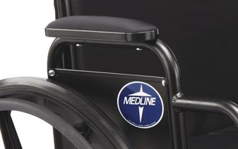 Medline Wheelchair Armrests, 1/EA (WCA806915NYL) Each