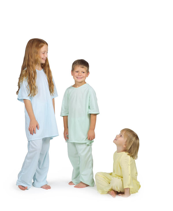 Comfort Knit Pediatric Gown with Regular Sleeves, Mint, Size M, 12/DZ  (MDT011281M) 1 Dozen