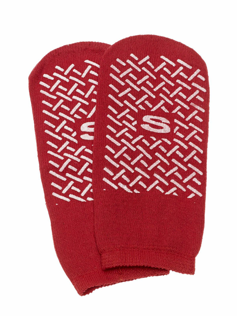 Single-Tread Patient Slippers, Red, Size S, 48/CS  (MDT211218SI) Case of 48