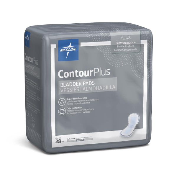 ContourPlus Bladder Control Pad for Incontinence, Maximum, 6.5" x 13.5", 28/BG (BCPE02Z) Bag of 28