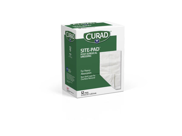 CURAD Site-Pad Post-Surgical Dressings, 5" x 9", 12/CS  (CUR21450NRB) Case of 12