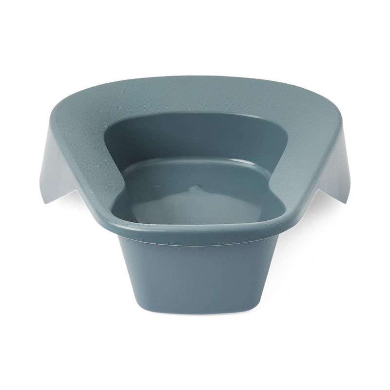 Pontoon Stackable Bedpan, Saddle Shaped, with High Rolled Front, Graphite, 350 lb. Capacity, 20/CS  (DYND80217) Case of 20