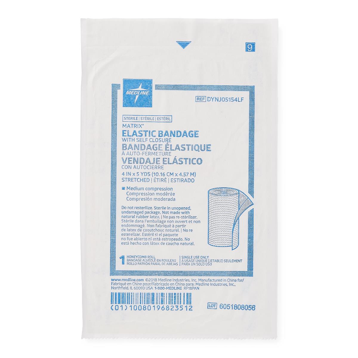 Matrix Wrapping Sterile Matrix Wrap Elastic Bandage with Self-Closure, 4