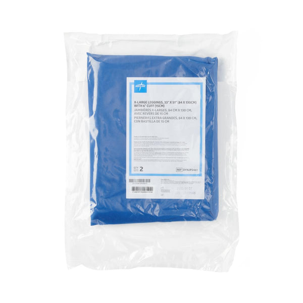 Sterile Leggings with 6" Cuff, 33" x 51", Size XL, Pair, 20/CS (DYNJP2461) Case of 20