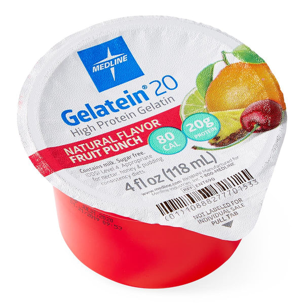 Active Gelatein 20 Supplement, Fruit Punch Flavor, 4-oz. Cup, 36/CS (ENT690) Case of 36
