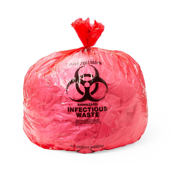 Biohazard Liner, Red, 40 x 46, 1.3 Mil, 25/Roll, 8 Rolls (200 Liners)/Case, 200/CS (EVSBL404613RP) Case of 200