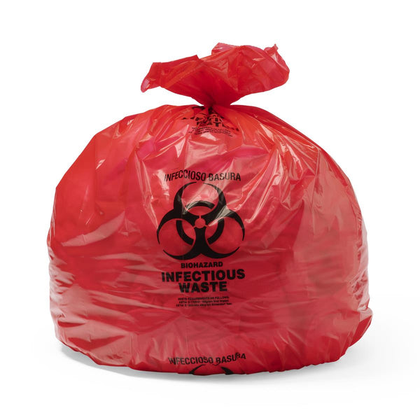 Biohazard Liner, Red, 40 x 46, 2.0 Mil, Roll, 100/CS (EVSBL40462RP) Case of 100