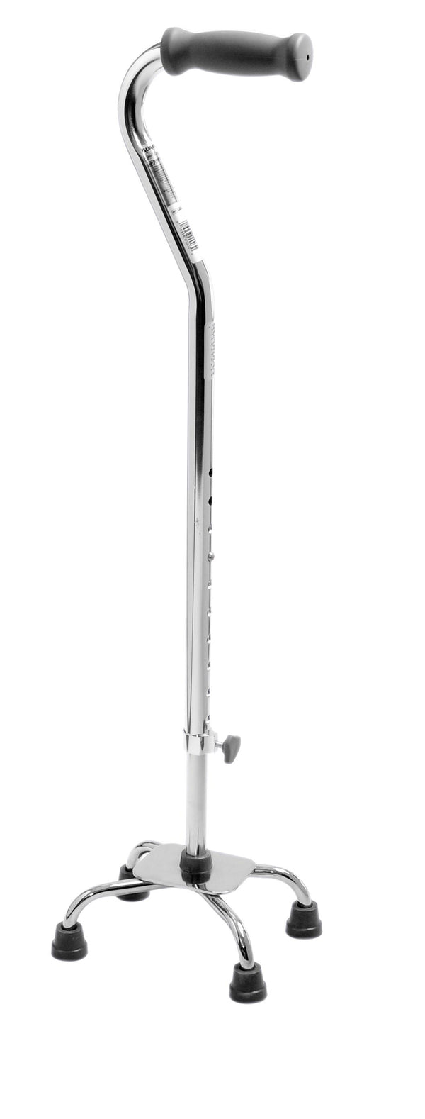 Aluminum Quad Cane, Small Base, Brite Chrome, Adult, 2/CS  (G05345S) Case of 2