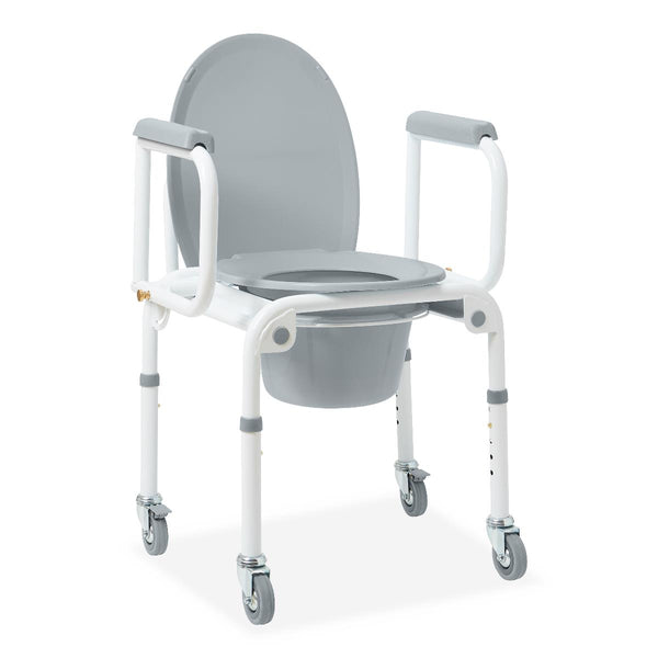 Steel Drop-Arm Commode, 300 lb. Weight Capacity, 1 EA (G1-303DWX1) Each
