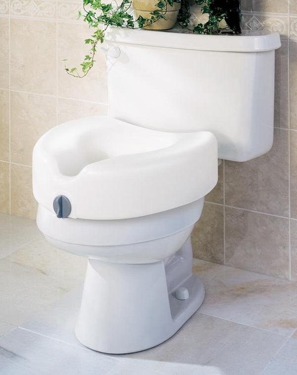 5" Raised Toilet Seat, With Lock, No Arms, 400 lb. Weight Capacity, 1/CS (G4-501RX1) Case of 1