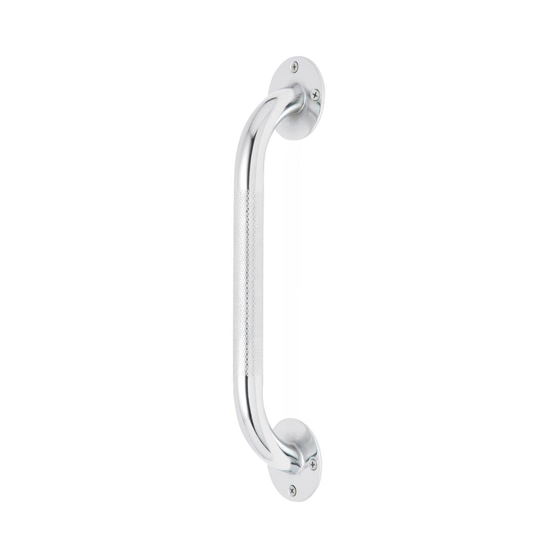Knurled Chrome Grab Bar, 12" Long, 300 lb. Weight Capacity, 1/CS (G5-012CRX1) Case of 1