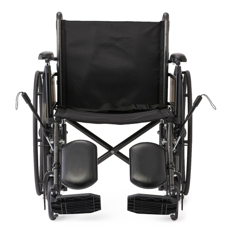 Guardian K2 Basic Wheelchair with Padded Leg Supports, Full-Length Height-Adjustable Arms and Elevating Leg Rest, 20" W, 1/EA  (K2206N42E1) Each