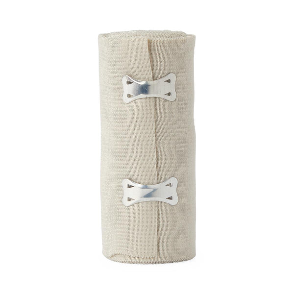 Sure-Wrap Elastic Bandage with Clips, 4" x 5 yd. (10.2 cm x 4.6 m), 50/CS  (MDS055004) Case of 50