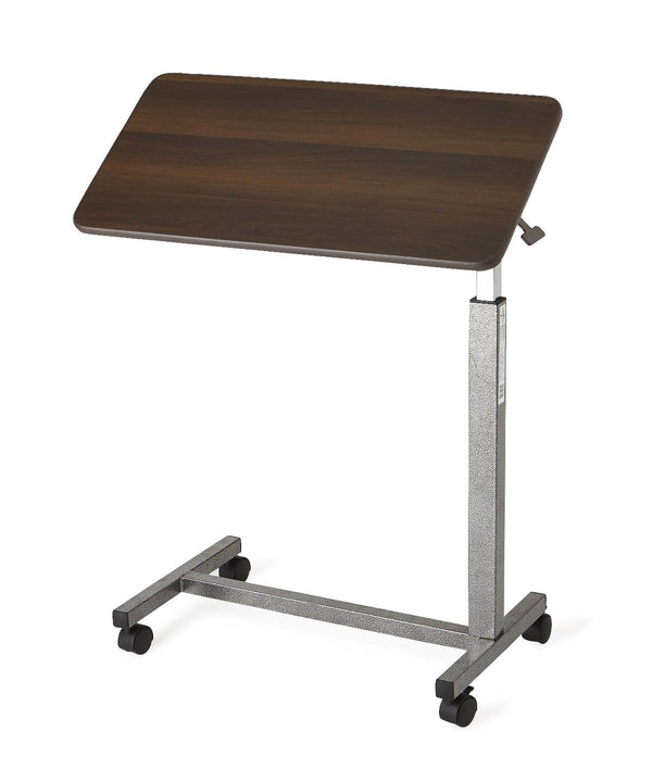 H-Base Overbed Table with 30" x 15" Walnut Tilt Top, 1 EA (MDS104950) Each