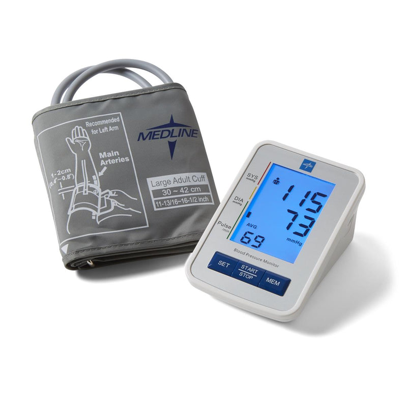 Talking Automatic Digital Blood Pressure Monitor with Large Adult Cuff (English and Spanish), 1/EA  (MDS4001LAT) Each