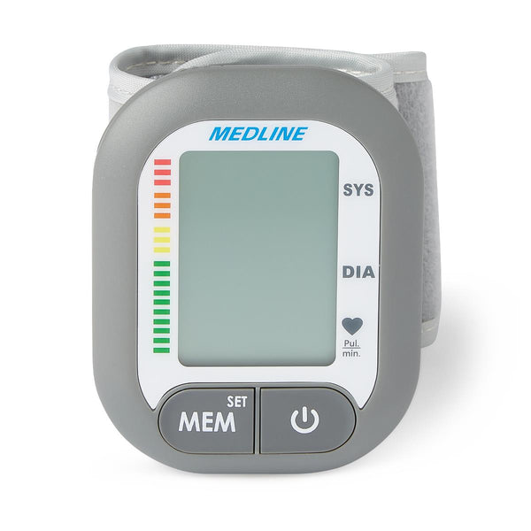 Digital Blood Pressure Monitor with Wrist Cuff, 13.5 cm to 21.5 cm, 1/EA  (MDS4003) Each