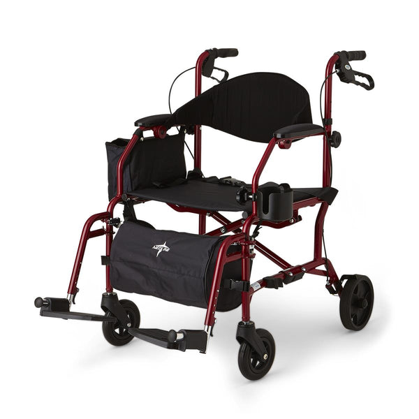 Medline Translator Combination Rollator/Transport Chair, 1/EA (MDS808200TRR) Each