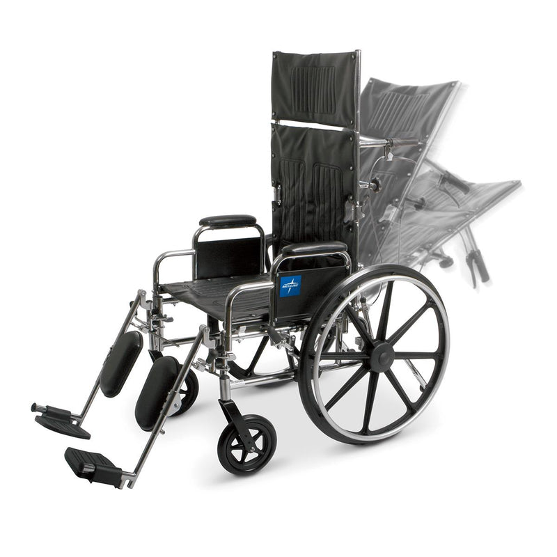 Medline Excel Reclining Wheelchairs, 1/EA (MDS808550) Each