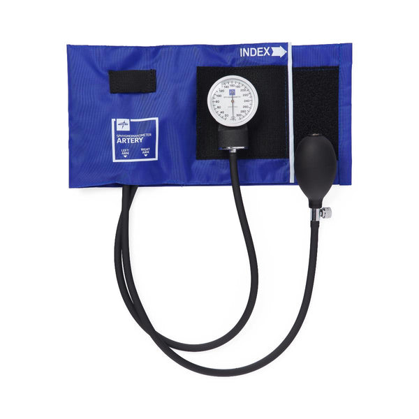 Compli-Mates Handheld Aneroid Sphygmomanometer with Nylon Case, Royal Blue, 1/EA  (MDS9114) Each