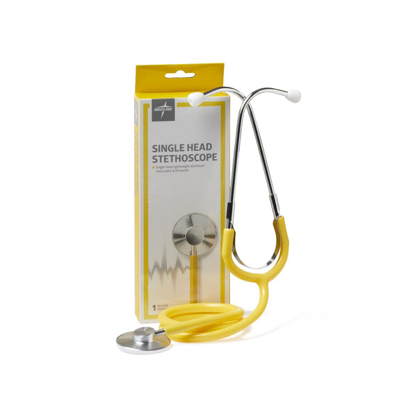 Single-Head Stethoscope, Yellow, 1 EA (MDS926108) Each