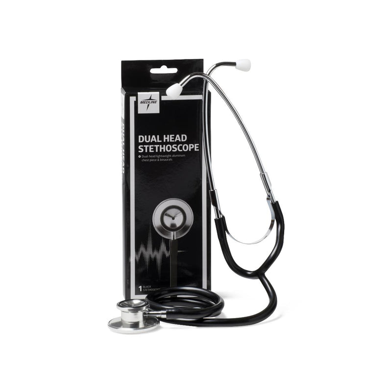 Dual-Head Stethoscope , Black, 1 EA (MDS926201) Each