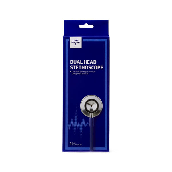 Dual-Head Stethoscope, Blue, 100/CS (MDS926203CS) Case of 100