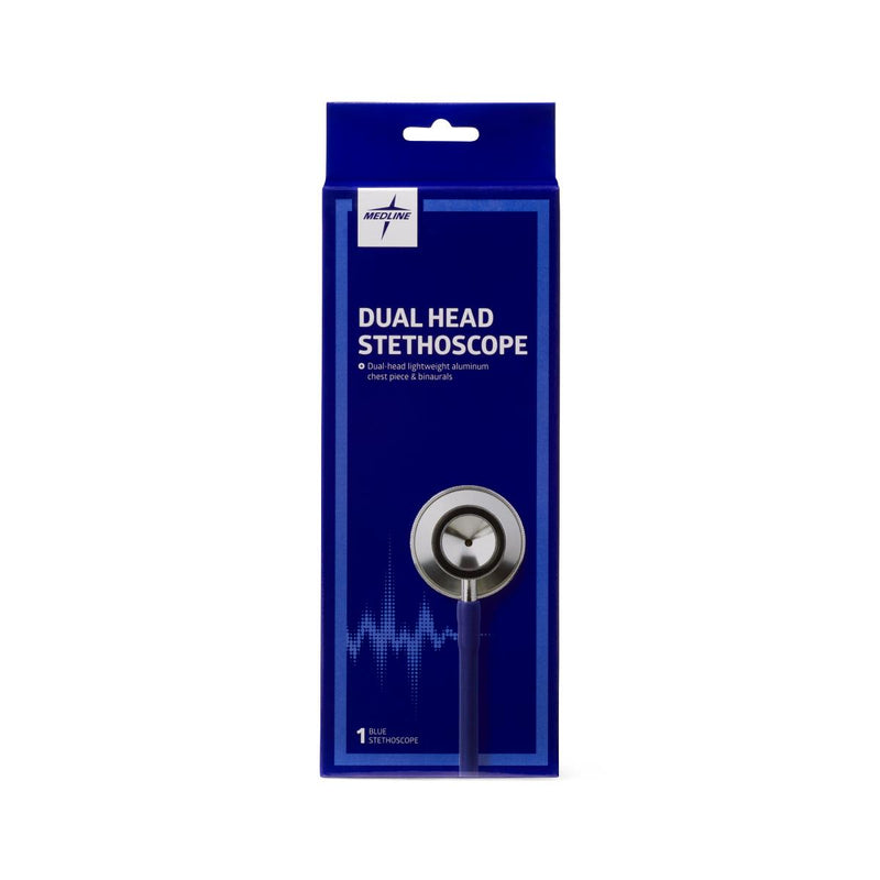Dual-Head Stethoscope, Blue, 100/CS (MDS926203CS) Case of 100