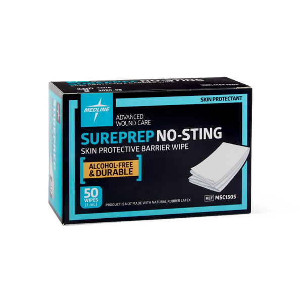 SurePrep No-Sting Skin Protective Barrier, Wipe, 1 mL, 50/BX (MSC1505Z) Box of 50