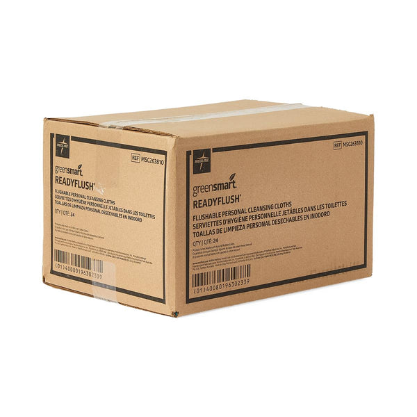 ReadyFlush Flushable Scented Wet Wipes, 8"x 10", 24/Pack, 24/CS (MSC263810) Case of 24