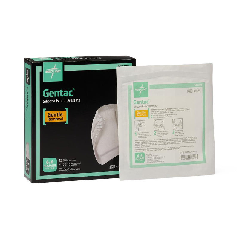 Silicone Adhesive Island Wound Dressing, 6 Silicone Adhesive Island Wound Dressing, 6