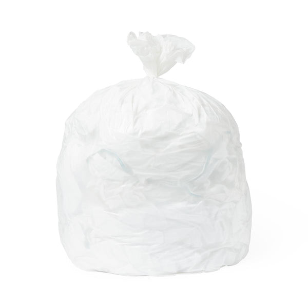 Low-Density Trash Can Liner, White, 31" x 43", 1 Mil, Flat, Scented, 200/CS (NON022249) Case of 200