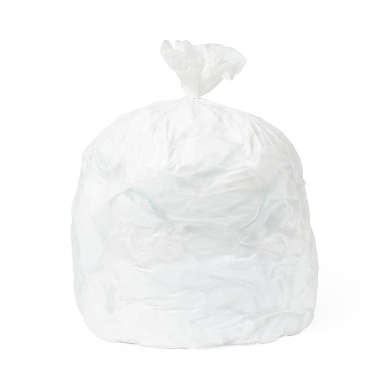 Low-Density Trash Can Liner, White, 31" x 43", 1 Mil, Flat, Scented, 200/CS (NON022249) Case of 200