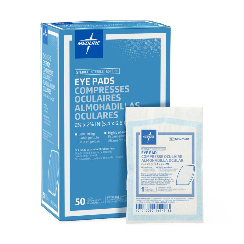 Sterile Eye Pad, 2-1/8" x 2-5/8", 600/CS  (NON21601) Case of 600