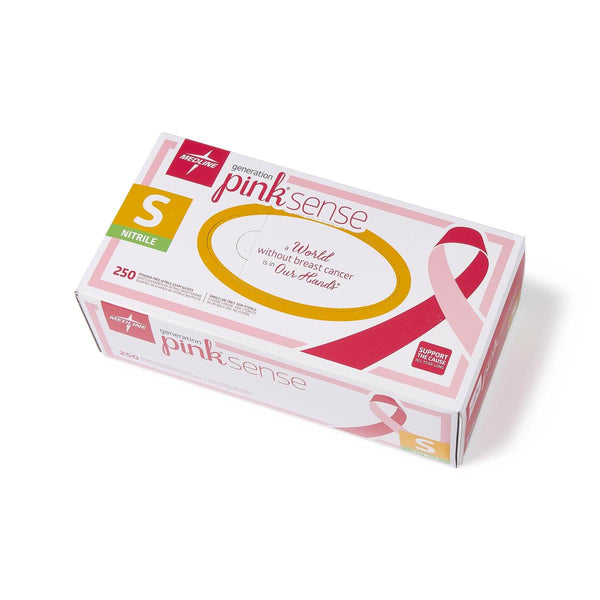 Generation Pink Sense Powder-Free Nitrile Exam Gloves, Size S, 250/BX (PINK2584H) Box of 250