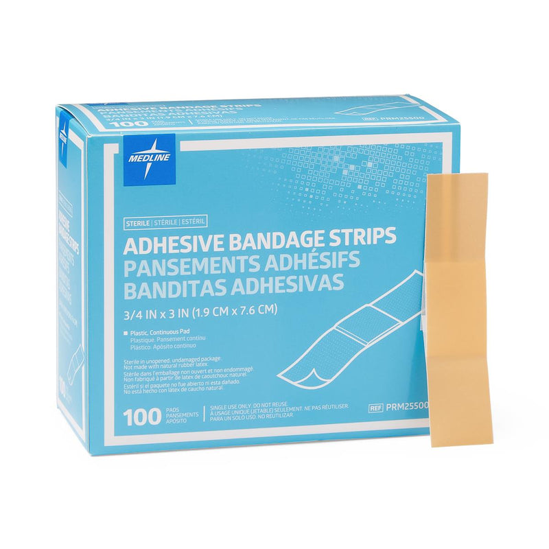 Medline Plastic Adhesive Bandages, 1200/CS (PRM25500) Case of 1200