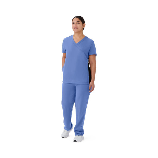 Staten AVE Women's Scrub Top, Ceil Blue, Size 2XL, 1/EA  (4865CBLXXL) Each