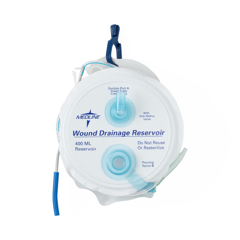 Perforated Round PVC Wound Drain Kit with Trocar, 400 cc Evacuator, Y Connector and 10 Fr, 1/8" Mid-Perforated Drain, 12/CS  (DYNJWE402) Case of 12